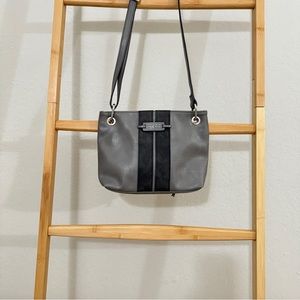 [Nicole Miller] faux leather crossbody bag